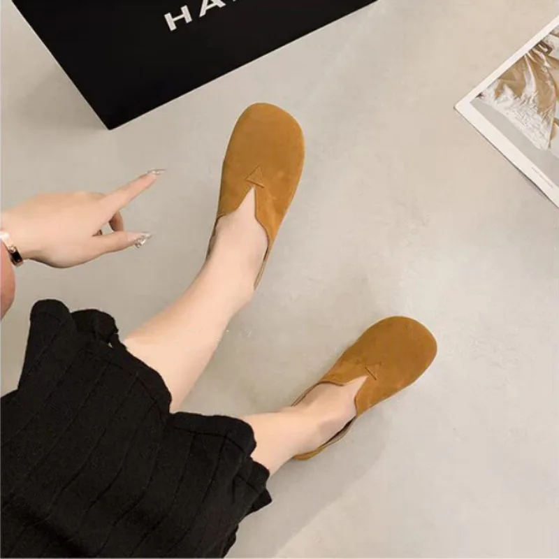 Women'S Fashion Quick Delivery - Platte damesschoenen Instapper Ronde neus Lage