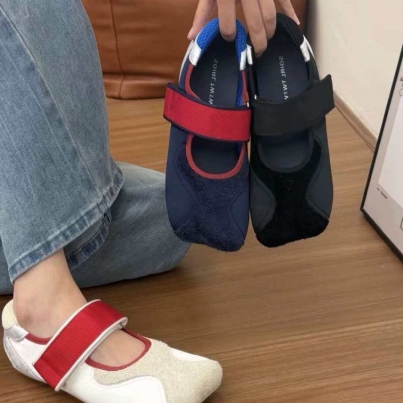 Women'S Fashion Velcro Sneakers - 2026 Nieuwe Square Head Ugly Cute