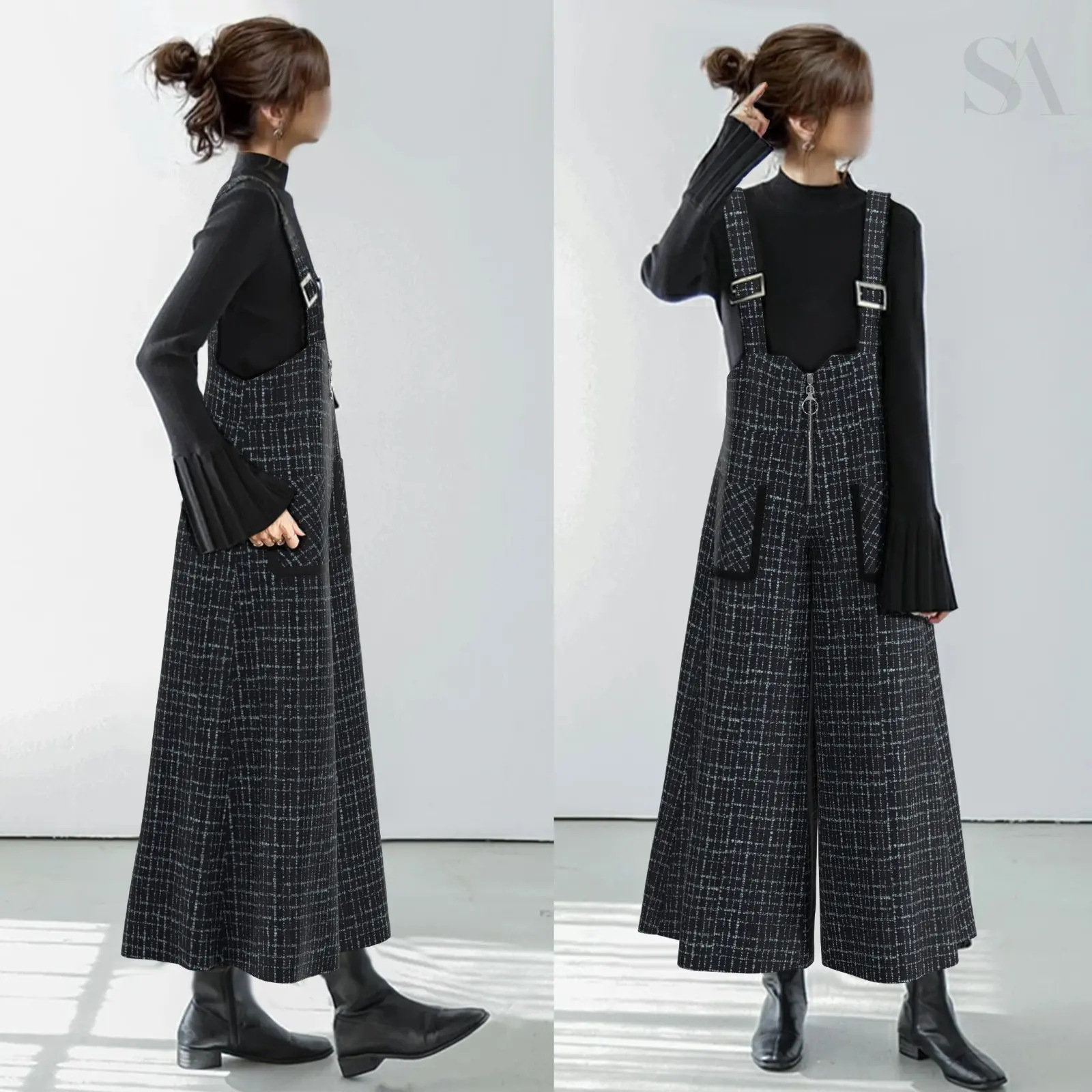 Women'S Fashion Utility Pants - Japanse stijl vintage utility overall met