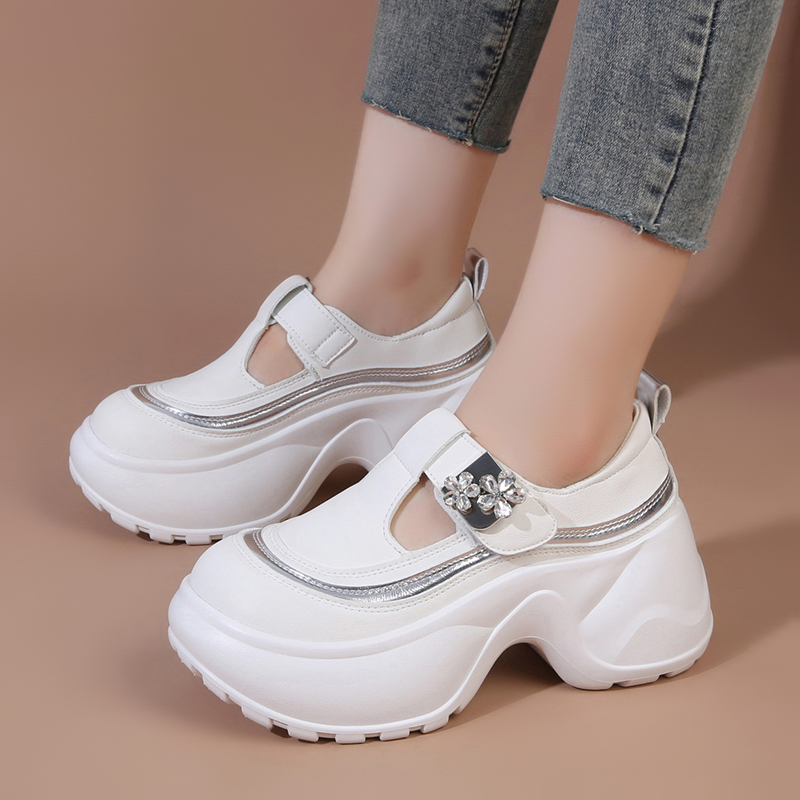 Women'S Fashion Velcro Sneakers - Mode glitter decoratie casual schoenen dames