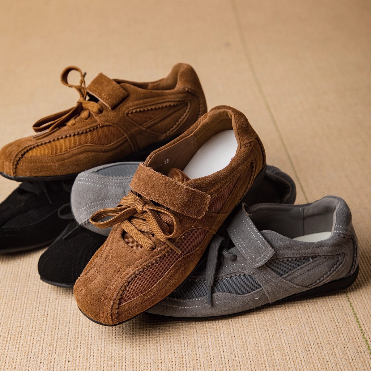 Women'S Fashion Velcro Sneakers - Dames Vulcaniseer Schoenen Platte Zool Veterschoenen