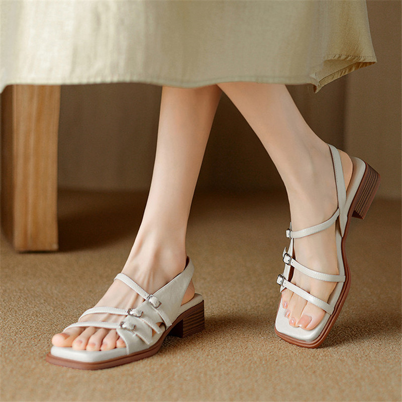 Nieuwe zomersandalen splitleer - Fashion Women Belt recensie en prijs