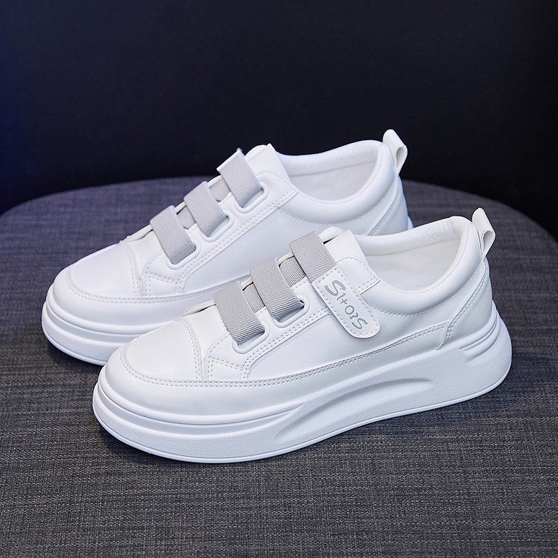 Veelzijdige witte hoge sneaker - Women'S Fashion Velcro Sneakers recensie en prijs