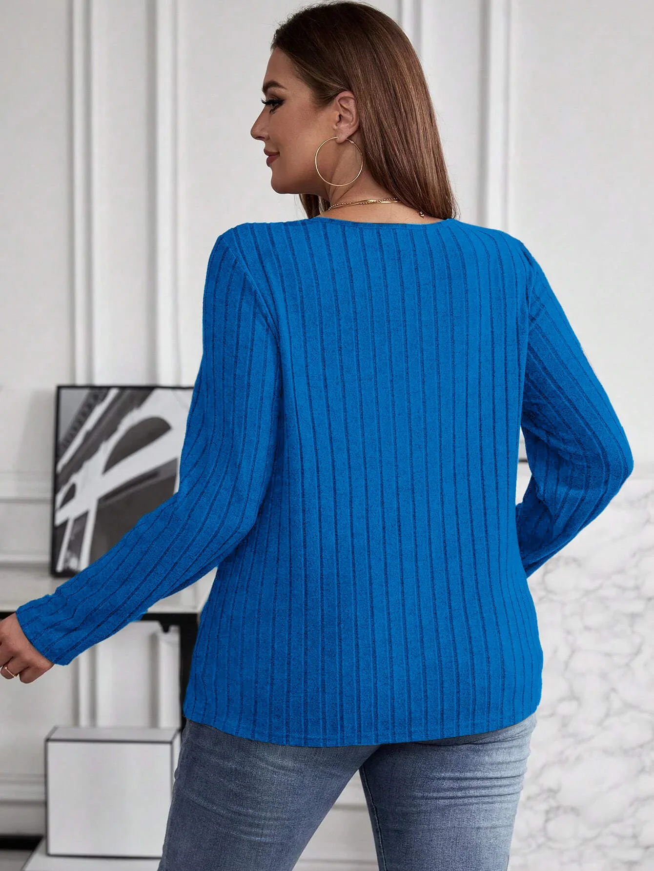 Plus Size Dames Modieus Effen  - Women'S Fashion Middle Ages recensie en prijs