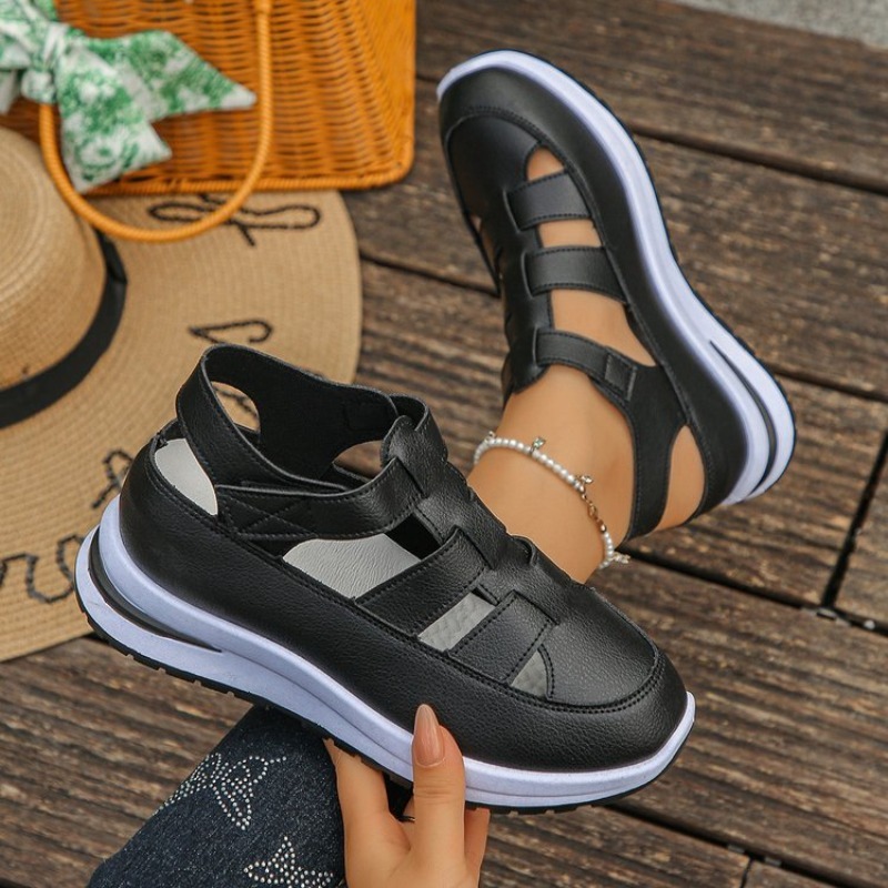 Damesplatformsneakersandalen u - Women'S Fashion Velcro Sneakers recensie en prijs