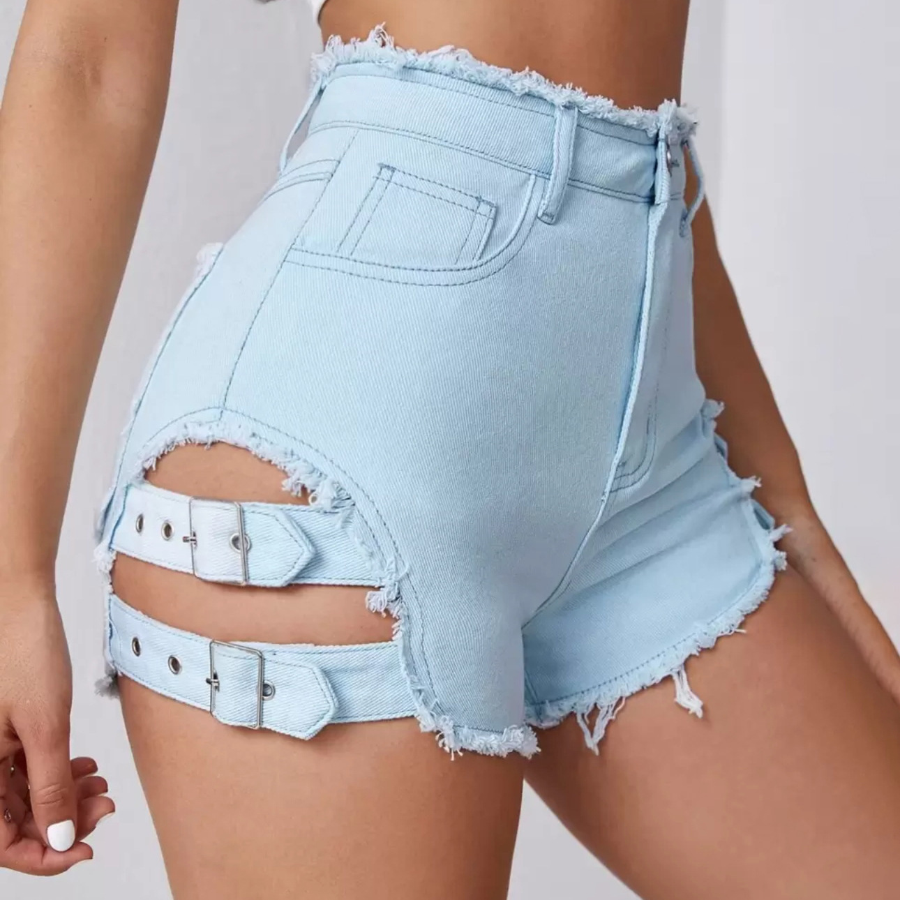 Dames denim shorts met hoge ta - Women'S Fashion Trousers recensie en prijs