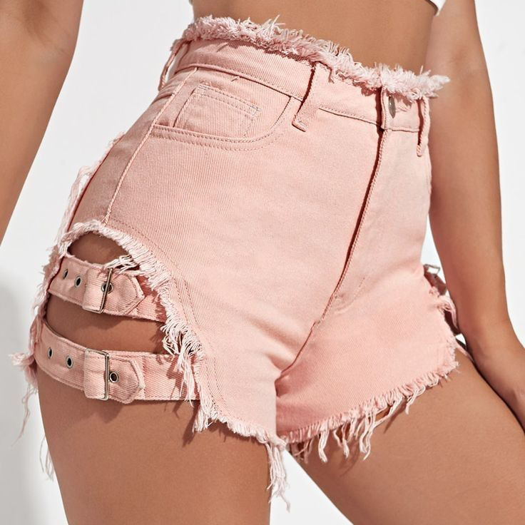 Dames denim shorts met hoge ta - Women'S Fashion Trousers recensie en prijs