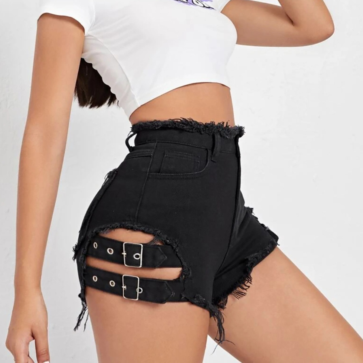 Dames denim shorts met hoge ta - Women'S Fashion Trousers recensie en prijs