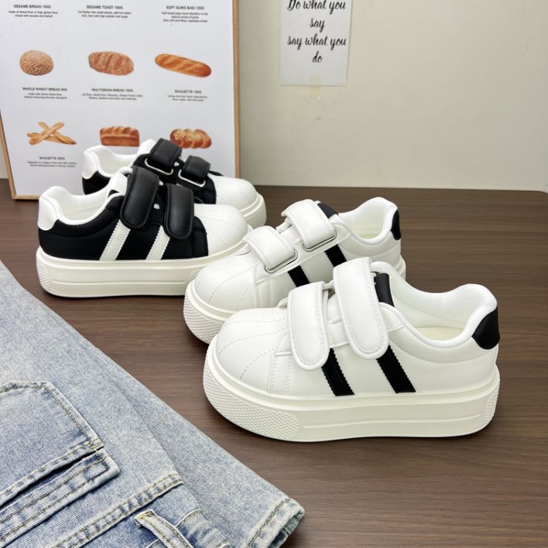 Dames Gestreepte Shell Toe Pla - Women'S Fashion Velcro Sneakers recensie en prijs