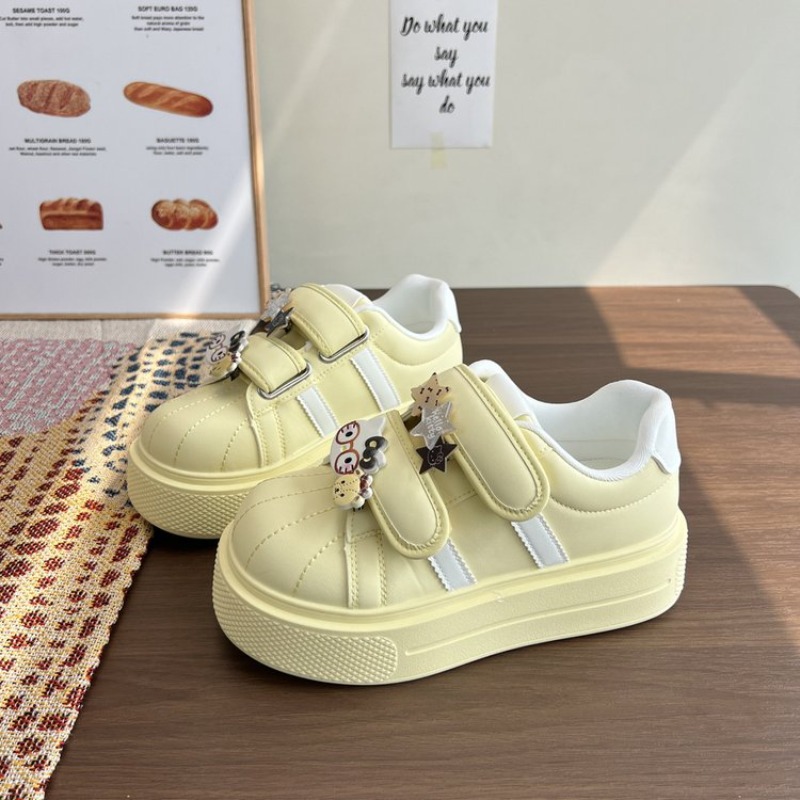 Dames Gestreepte Shell Toe Pla - Women'S Fashion Velcro Sneakers recensie en prijs
