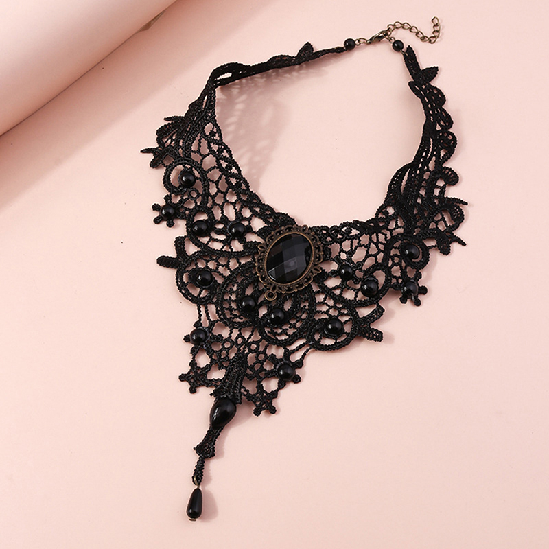 Hot Sale Vrouwen Zwart Kant Kr - Women'S Fashion Victorian recensie en prijs