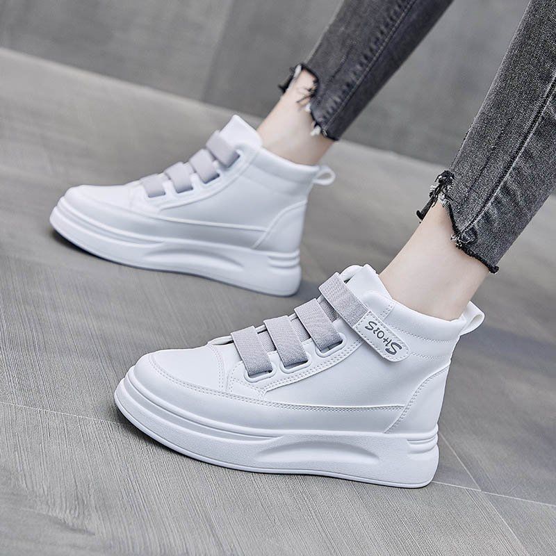 Hoge Top Witte Sneakers 2025,  - Women'S Fashion Velcro Sneakers recensie en prijs