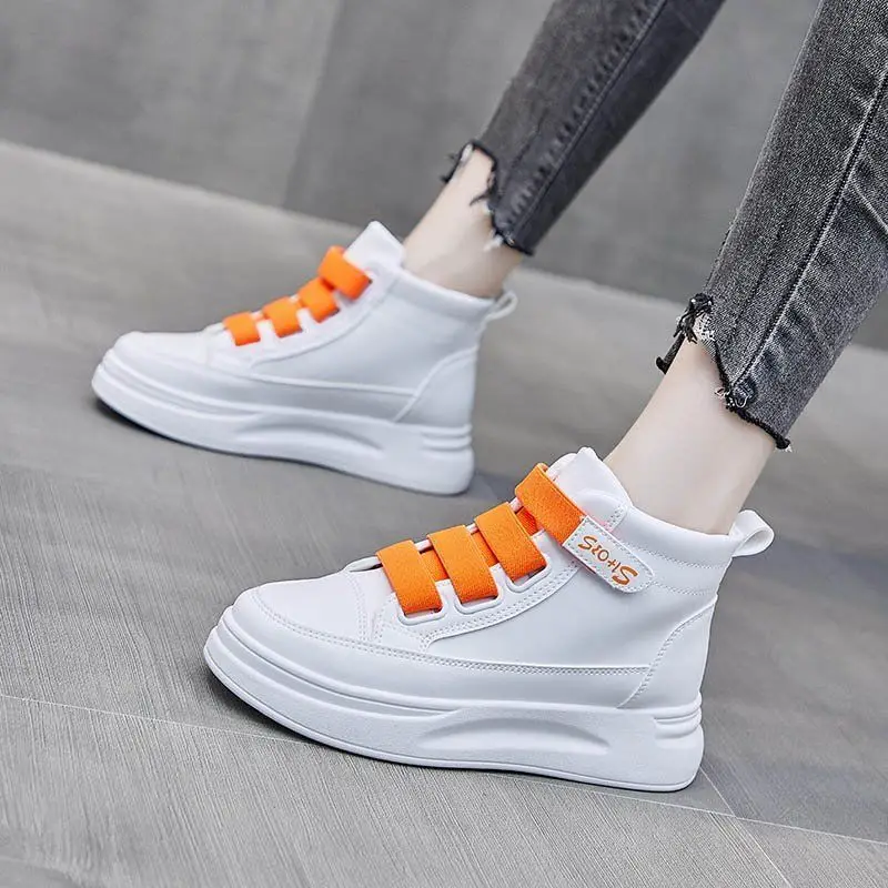 Hoge Top Witte Sneakers 2025,  - Women'S Fashion Velcro Sneakers recensie en prijs