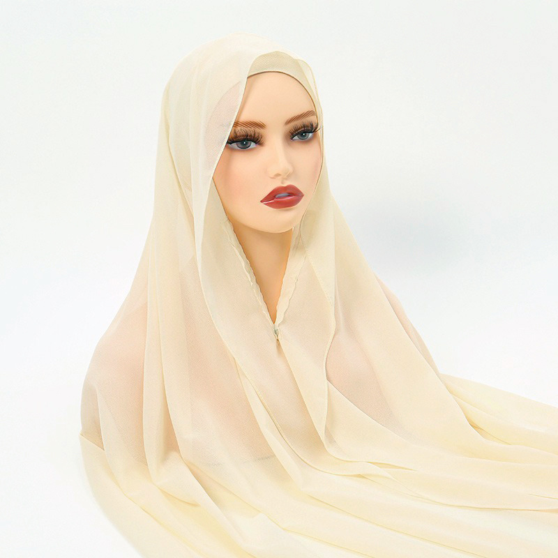 Nieuwe Lazy Chiffon Hijab met  - Women Fashion Malaysia recensie en prijs