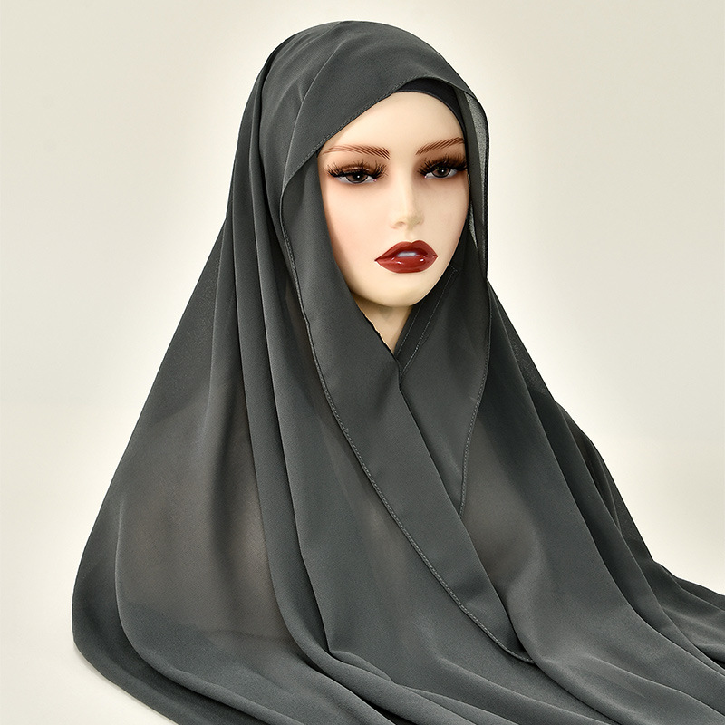 Nieuwe Lazy Chiffon Hijab met  - Women Fashion Malaysia recensie en prijs
