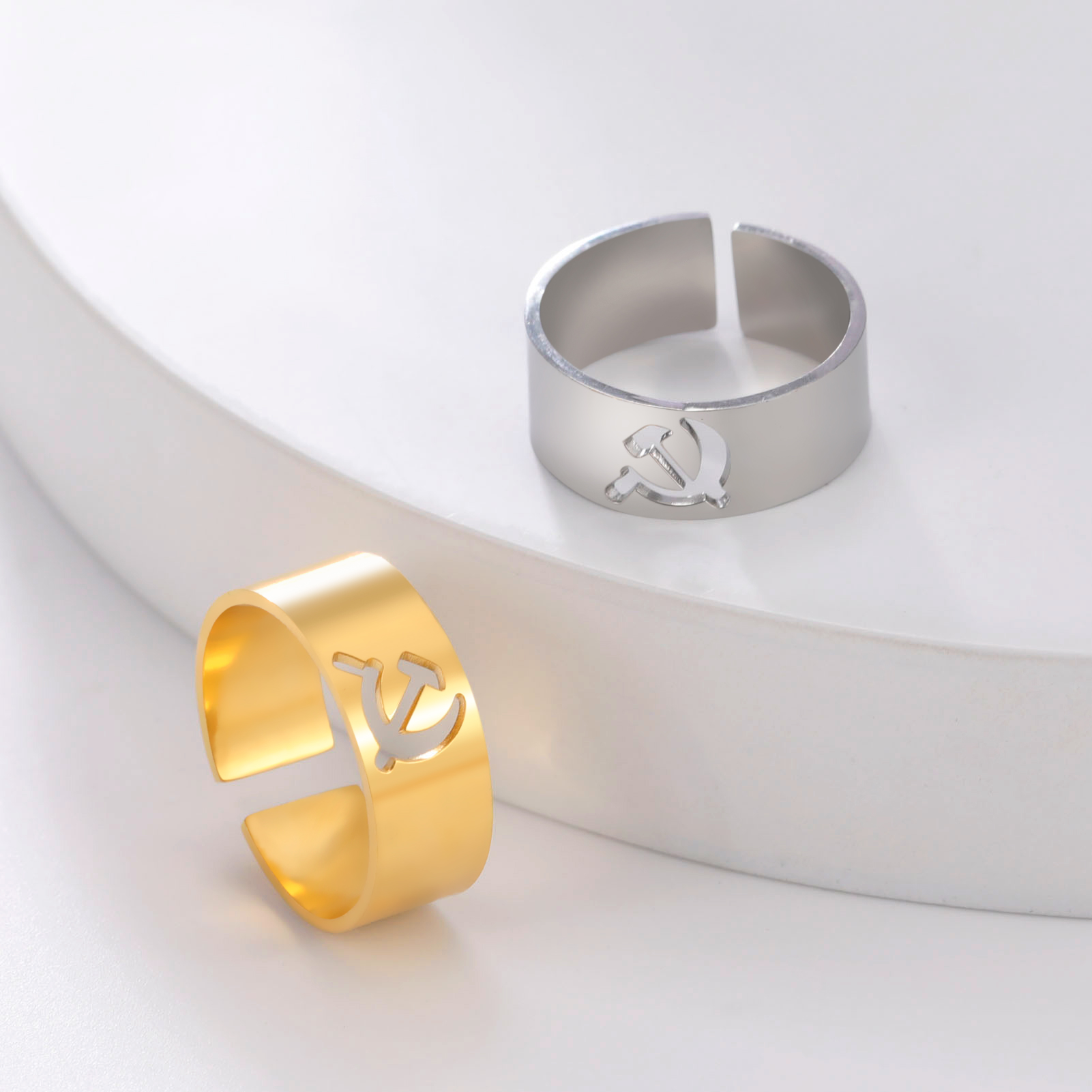 Sovjet-Hamer-Sikkel Ring voor  - Women'S Fashion Revolution recensie en prijs