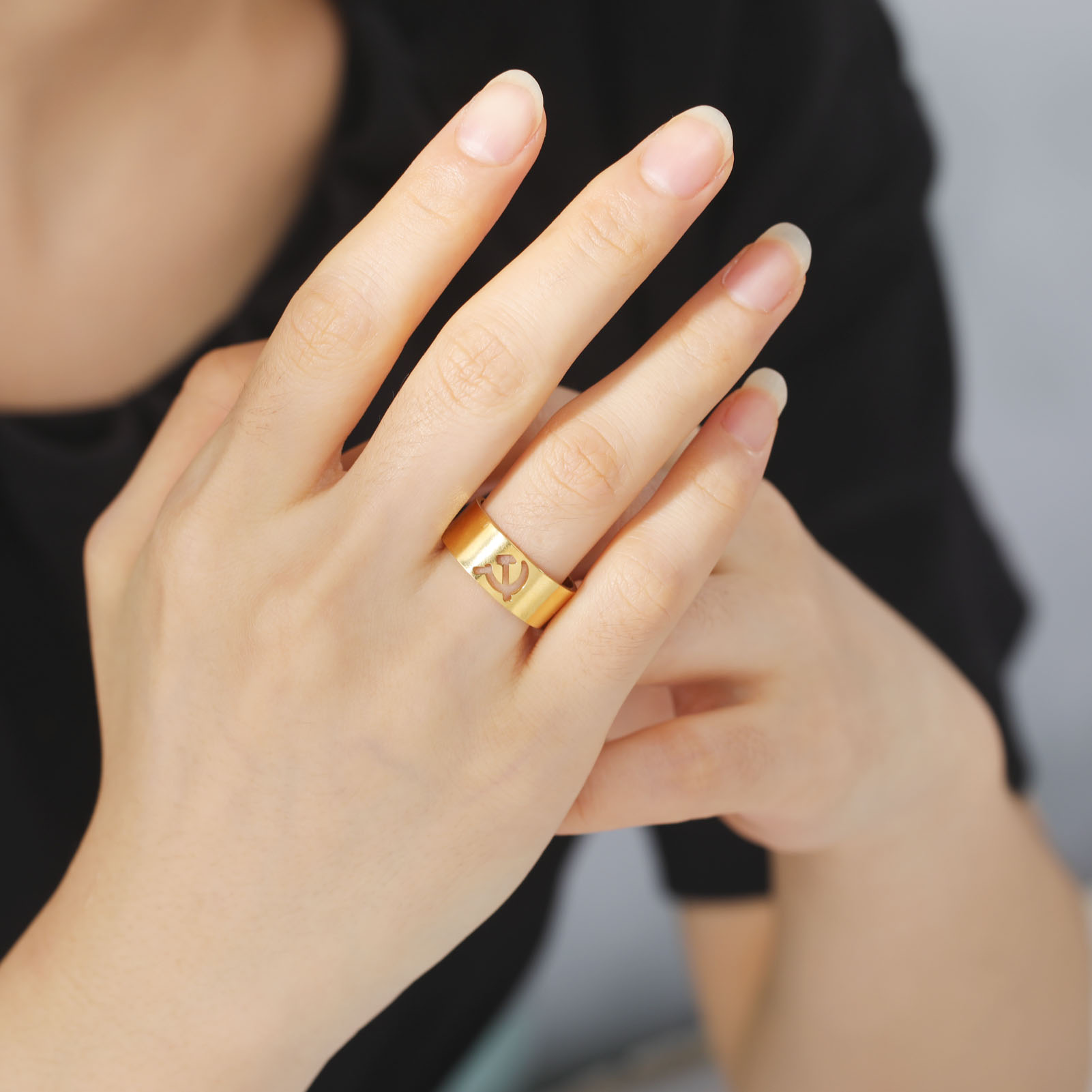 Sovjet-Hamer-Sikkel Ring voor  - Women'S Fashion Revolution recensie en prijs