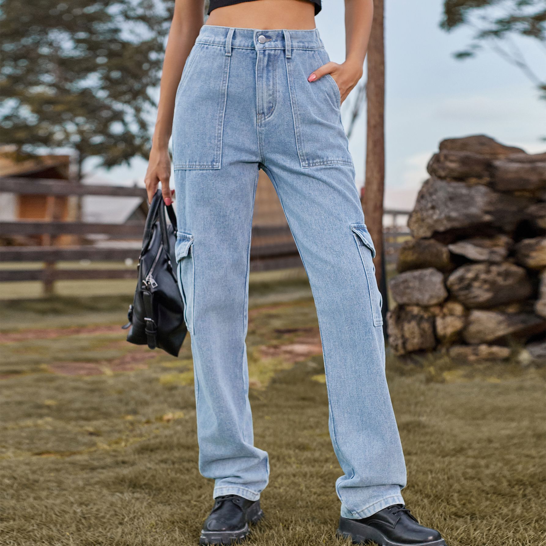 Chique INS-denimbroek Dames st - Women'S Fashion Utility Pants recensie en prijs