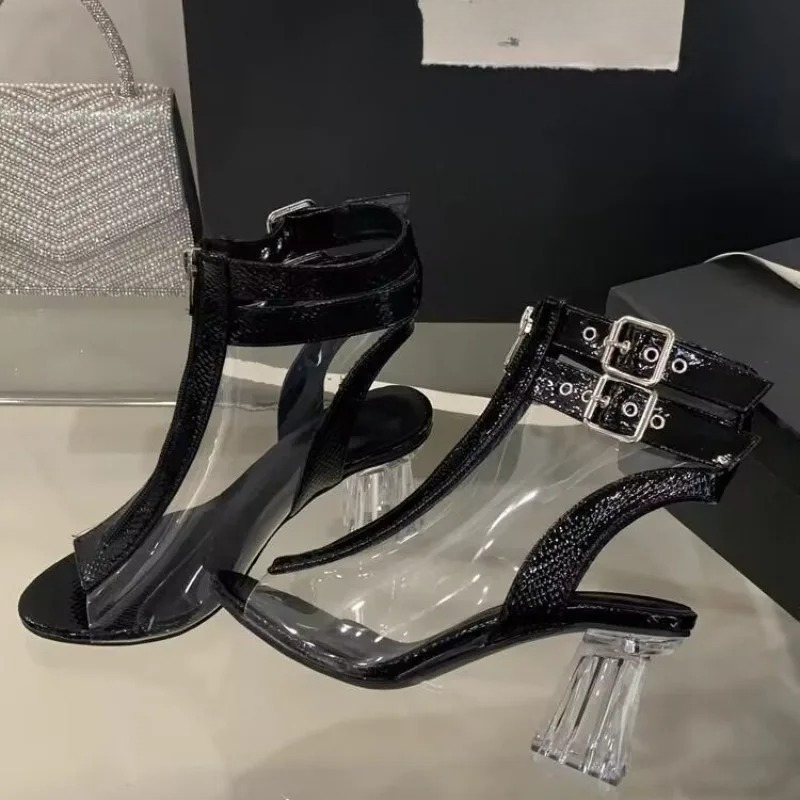Sandalen met kristallen hak en - Fashion Women Belt recensie en prijs